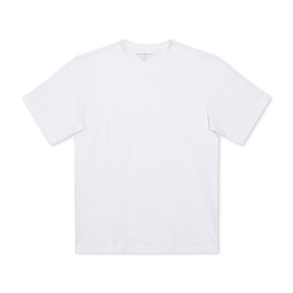 DAVID AUGUST PIMA COTTON CREW NECK T-SHIRT IN WHITE T-Shirts David August, Inc.   