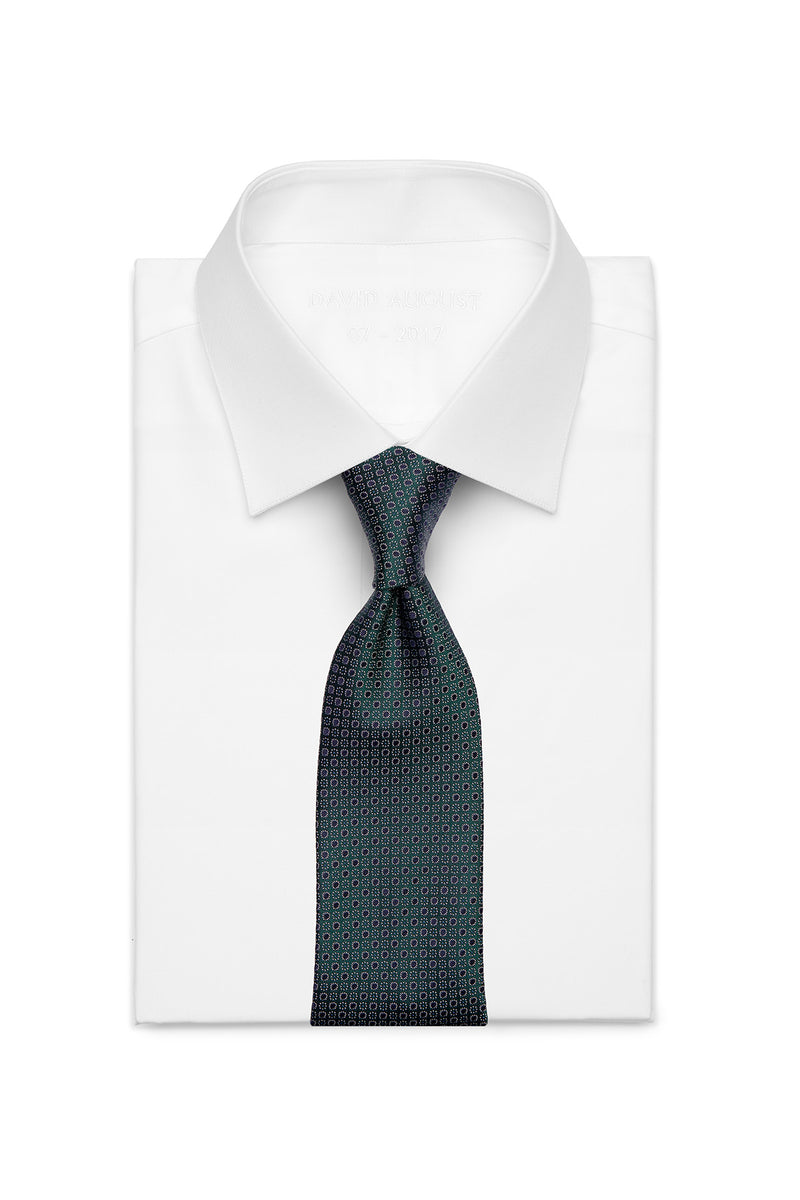 Miracles For Kids Exclusive Silk Jacquard Tie - Green Ties David August, Inc.   