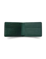 David August Luxury Genuine Alligator Bi-Fold Wallet Wallets David August, Inc. Green  