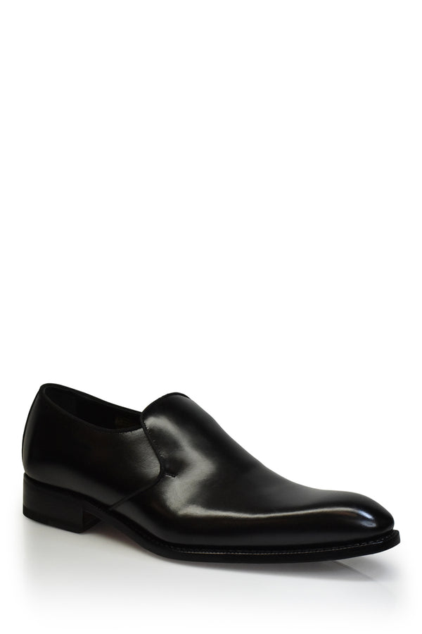 Leather Puccini Formal Slip-On Shoe in Black Shoes David August, Inc.   