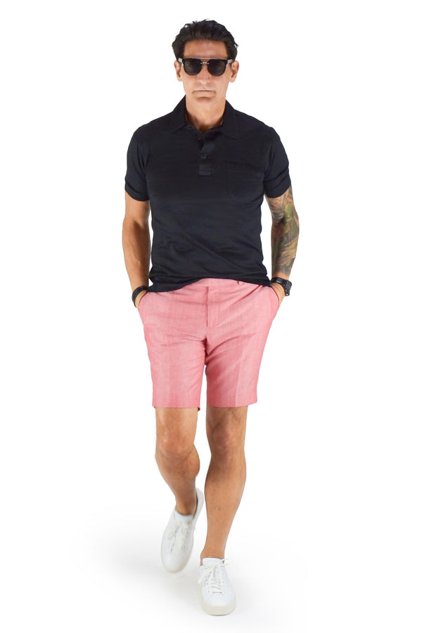 David August Coral Cotton Linen Shorts - Cut-to-Order Shorts David August, Inc.   
