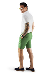David August Green Linen Shorts - Cut-to-Order Shorts David August, Inc.   