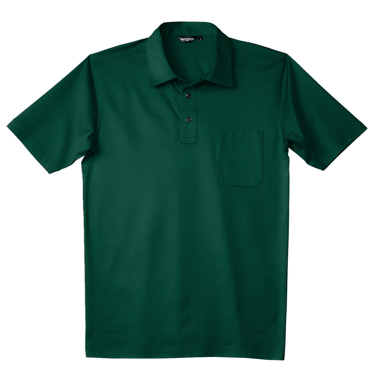 David August | Luxury Mercerized Cotton Polo in Arcadia Green