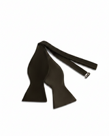 DAVID AUGUST SELF-TIE BLACK SATIN BOW TIE Ties David August, Inc.