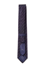 David August Exclusive Silk Woven Eff You Tie in Navy with White Pinstripe Ties David August, Inc.   