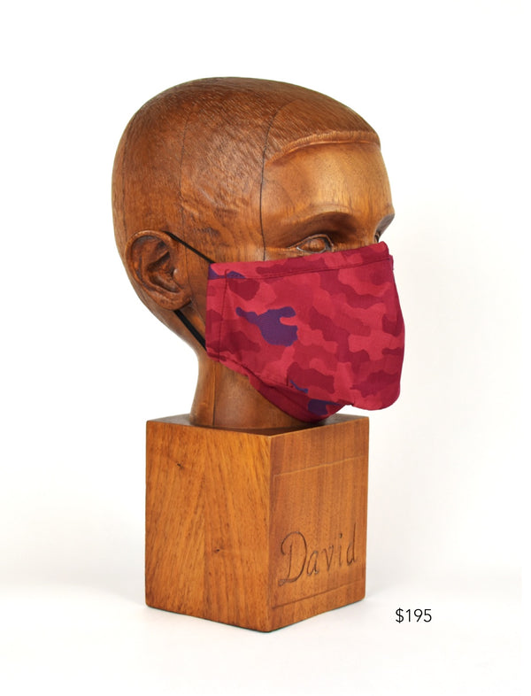 Premium Red Camo Cloth Face Mask - FM06 Face Mask David August, Inc.   