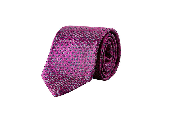 Miracles For Kids Exclusive Silk Jacquard Tie - Pink Ties David August, Inc.   