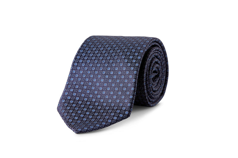 Miracles For Kids Exclusive Silk Jacquard Tie - Navy Ties David August, Inc.   