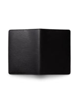 David August Luxury Genuine EPI Leather Passport Holder Black