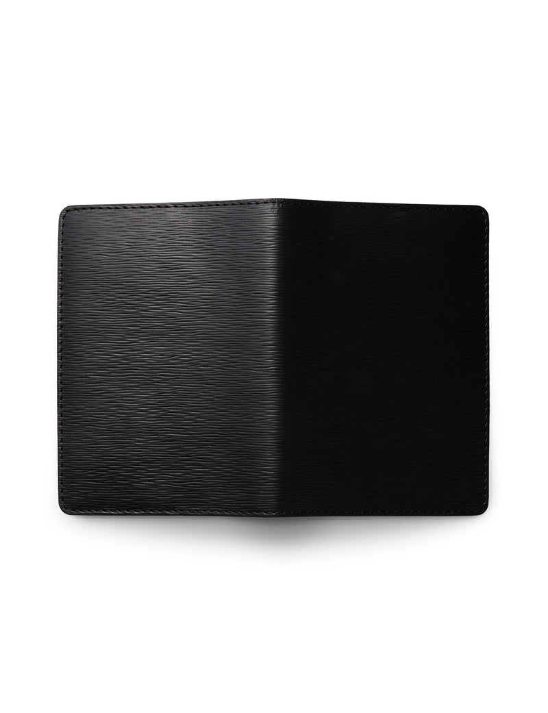 LOUIS VUITTON Passport Holder Epi Leather Wallet Black