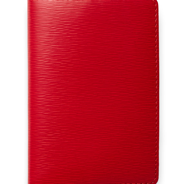 David August Luxury Genuine Vintage Calfskin Leather Passport Holder