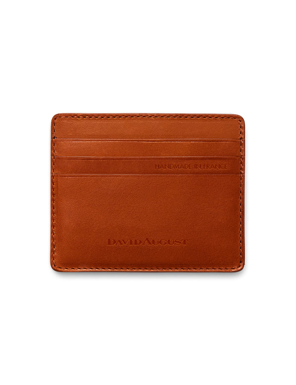 David August Luxury Genuine EPI Leather Passport Holder Black