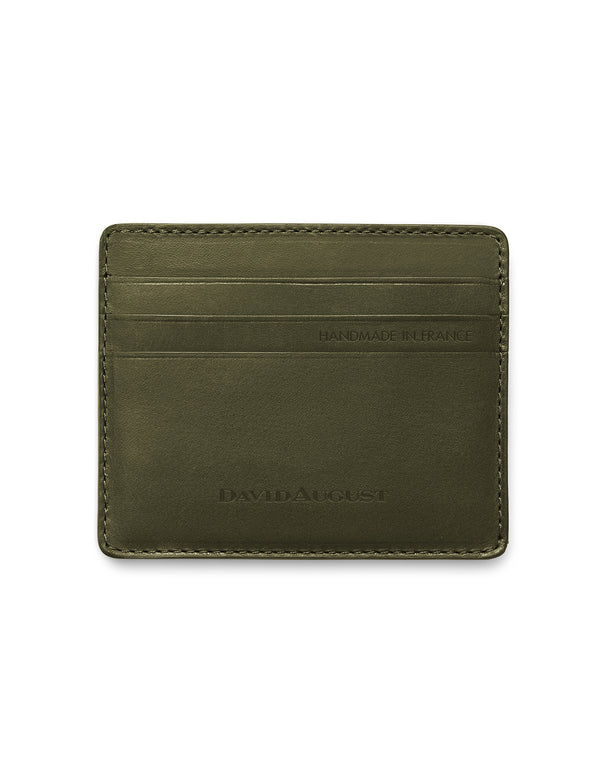 David August Luxury Genuine Vintage Calfskin Leather Card Case Wallets David August, Inc.   
