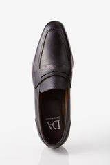 David August Leather Penny Loafer in Black Shoes David August, Inc.   