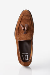 David August Suede Tassel Loafer in Cacao Shoes David August, Inc.   