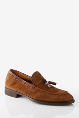 David August Suede Tassel Loafer in Cacao Shoes David August, Inc.   