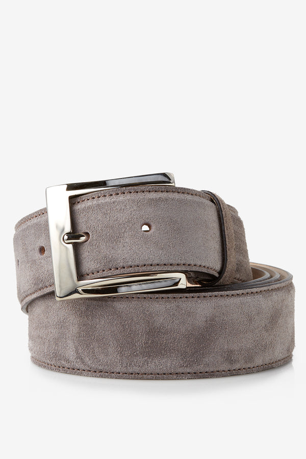Genuine Velour Leather Belt in Peltro Belts David August, Inc.   