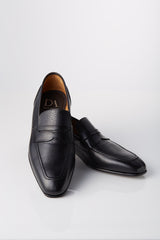 David August Leather Penny Loafer in Black Shoes David August, Inc.   