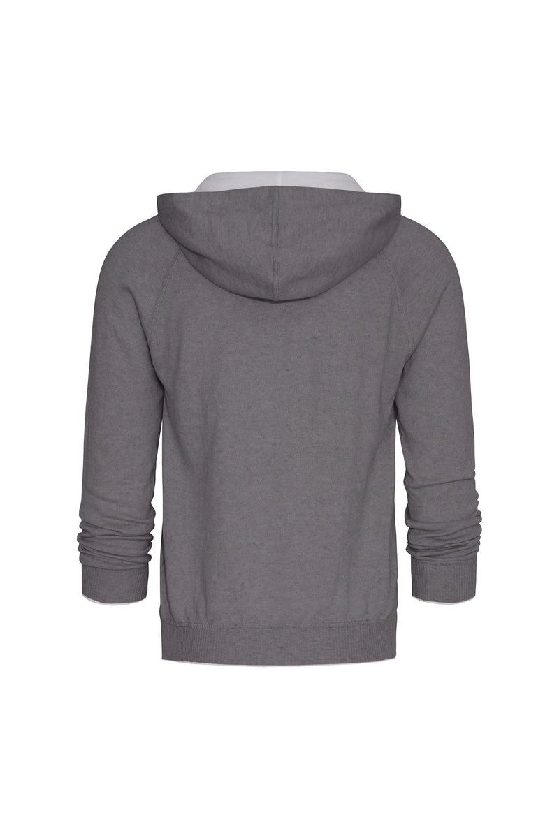 Cashmere-Blend Knit Hooded Sweater & Jogger in Medium Grey Knitwear David August, Inc.   