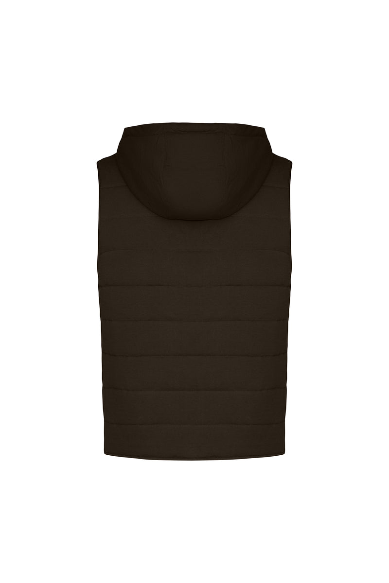 Livingston Black Brushed Cotton Vest
