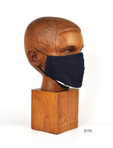 Premium Navy/Floral Split Cloth Face Mask - FM05 Face Mask David August, Inc.   