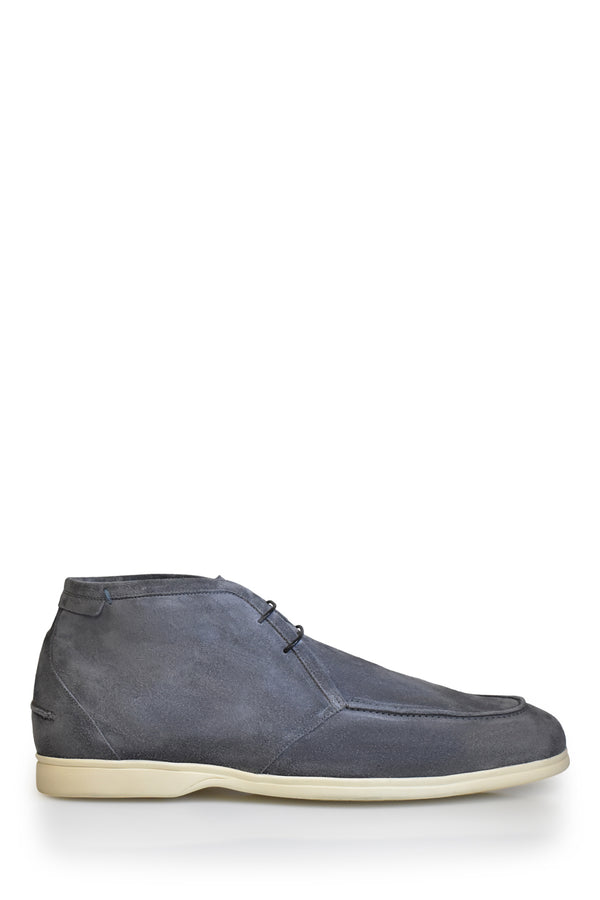 Suede Chukka Boot in Gunmetal Shoes David August, Inc.   