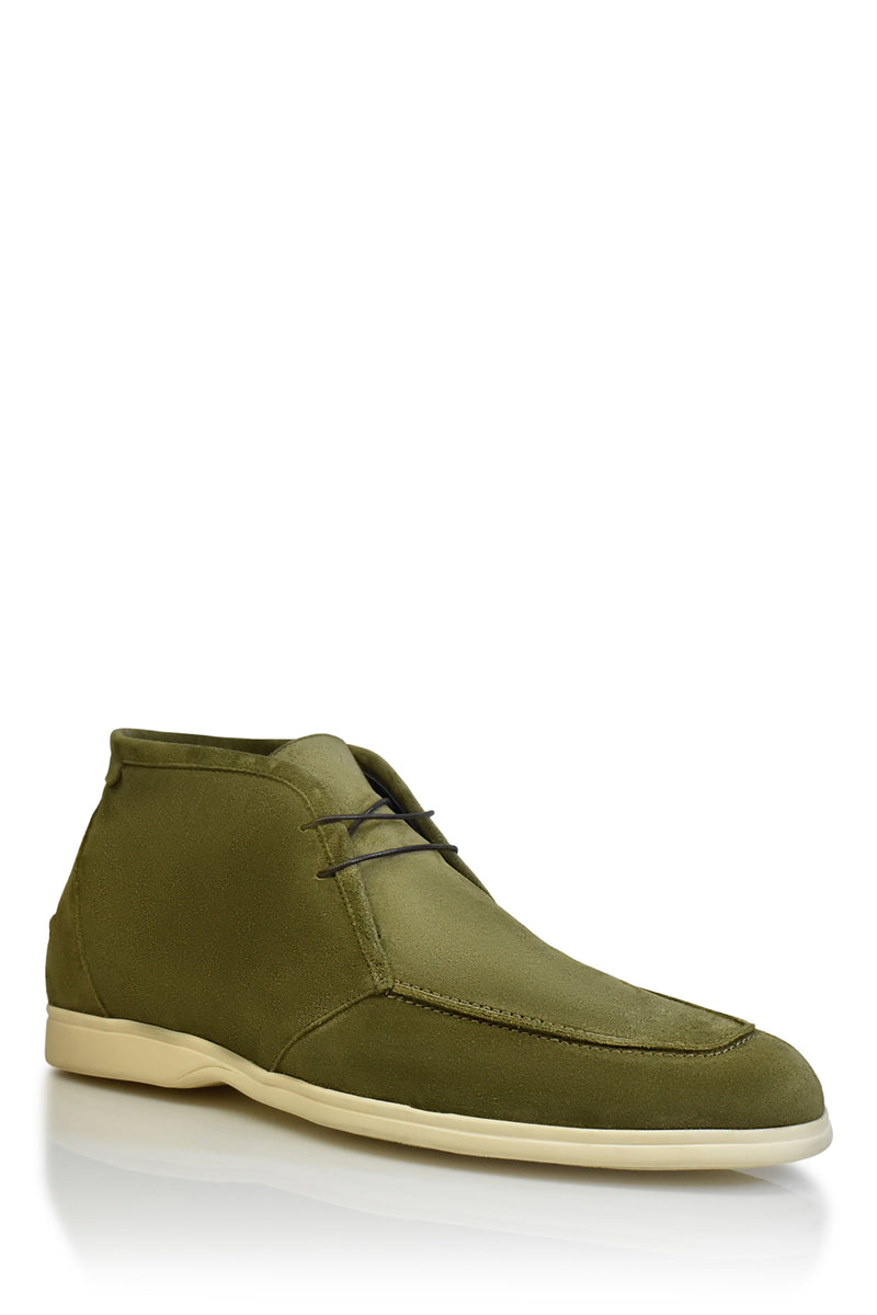 Suede Chukka Boot in Olive Shoes David August, Inc.   