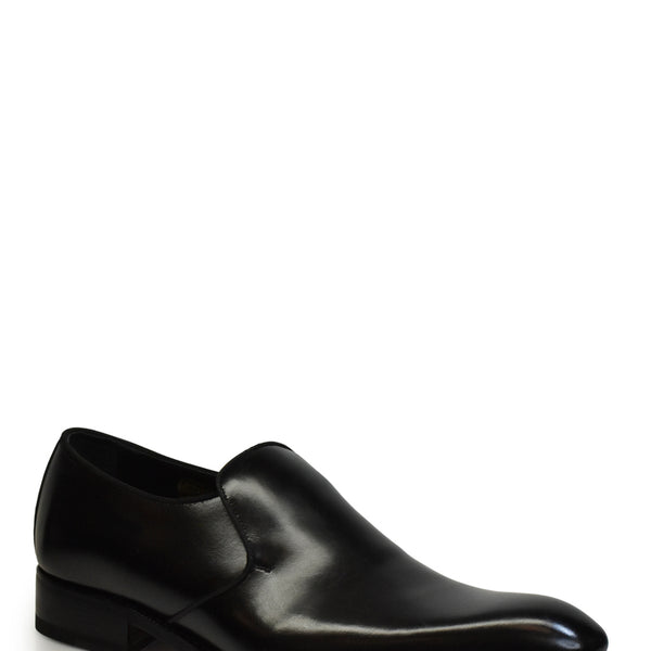 Leather Puccini Formal Slip-On Shoe in Black – David August, Inc