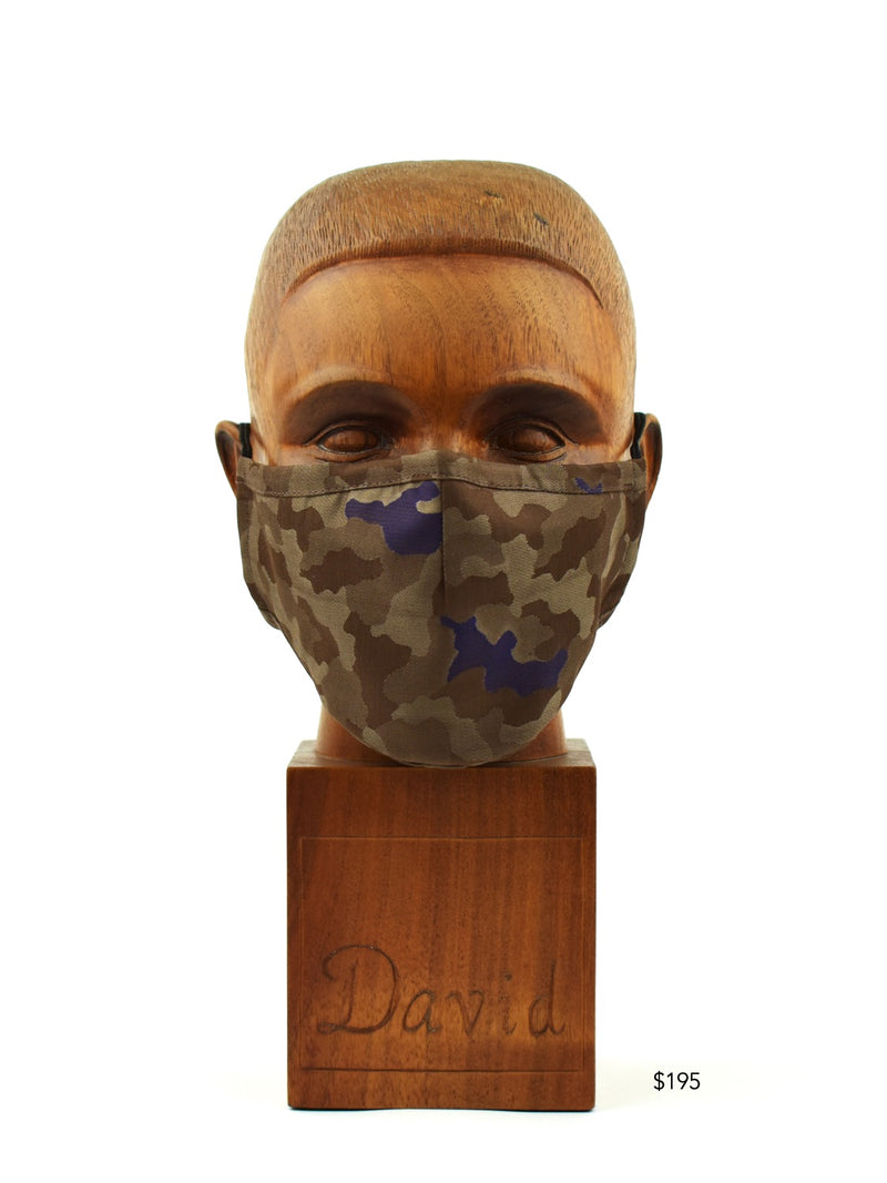Premium Brown Camo Cloth Face Mask - FM31 Face Mask David August, Inc.   