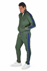 David August Tracksuit in Green with Navy Trim Track Set David August, Inc.   