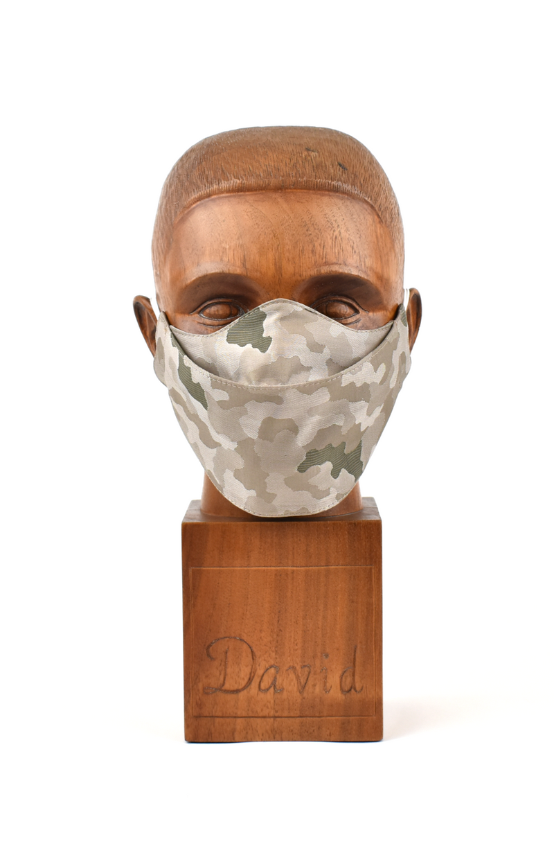 Premium Desert Camo Flat Front Cloth Face Mask - FM45 Face Mask David August, Inc.   