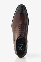 David August Leather Brogue Oxford in Marron Degrede Shoes David August, Inc.   