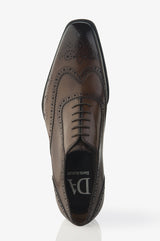 David August Leather Wingtip Brogue Shoes in Reverse Sombrero Shoes David August, Inc.   