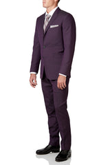 Plum Wool 2-Piece Suit Suit David August, Inc.   