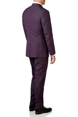 Plum Wool 2-Piece Suit Suit David August, Inc.   