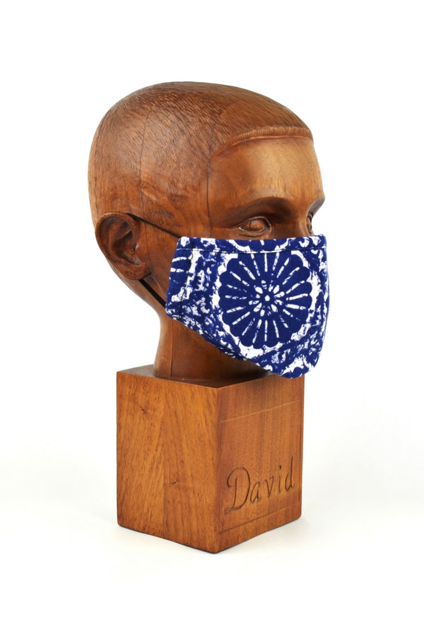 Premium Blue Shell Cloth Face Mask - FM22 Face Mask David August, Inc.   